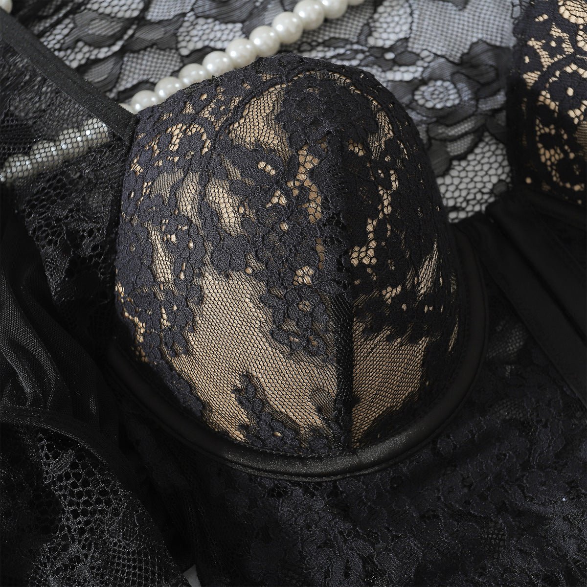 Women’s Black Lace Role - Playing Costume | Summer 2025 Three - Point Outfit - Negative Apparel