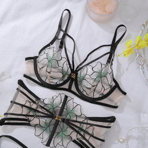 Women’s Black Skin Tone Lace Role - Playing Costume | Spring 2025 Three - Point Outfit - Negative Apparel