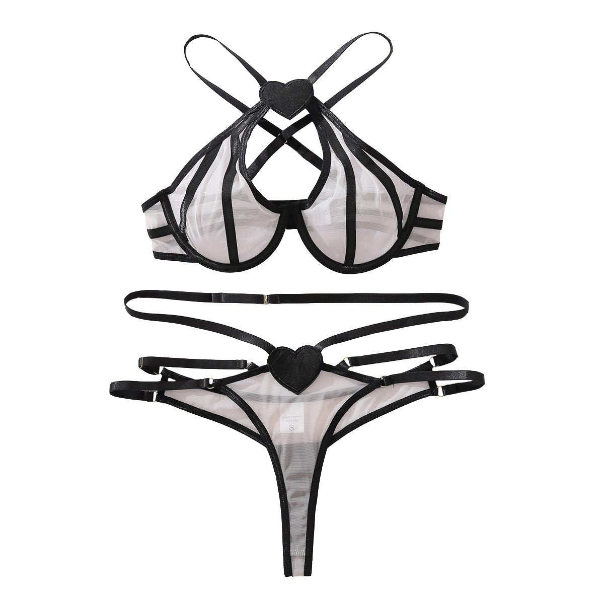 Women’s Black Skin Tone Mesh Role - Playing Costume | Summer 2025 Three - Point Outfit - Negative Apparel