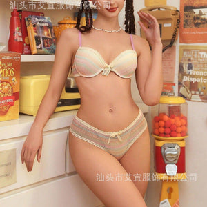 Women's breathable sexy underwear bra hollow colorful lace - Negative Apparel