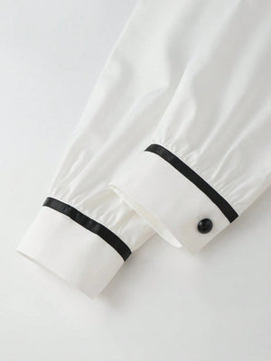 Women's Casual Contrast Color Shirt FD - Negative Apparel