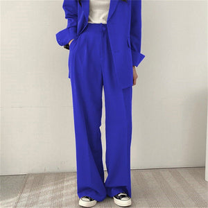 Women's casual trousers new straight drape wide - leg trousers - Negative Apparel