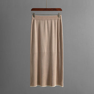 Women's clothing knitted skirt suit 2025 spring and summer new Polo collar fashion two - piece suit - Negative Apparel