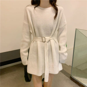 Women’s Color Block Wool Blend Pullover Sweater – Crew Neck Urban Style Knitwear, Autumn Collection - Negative Apparel