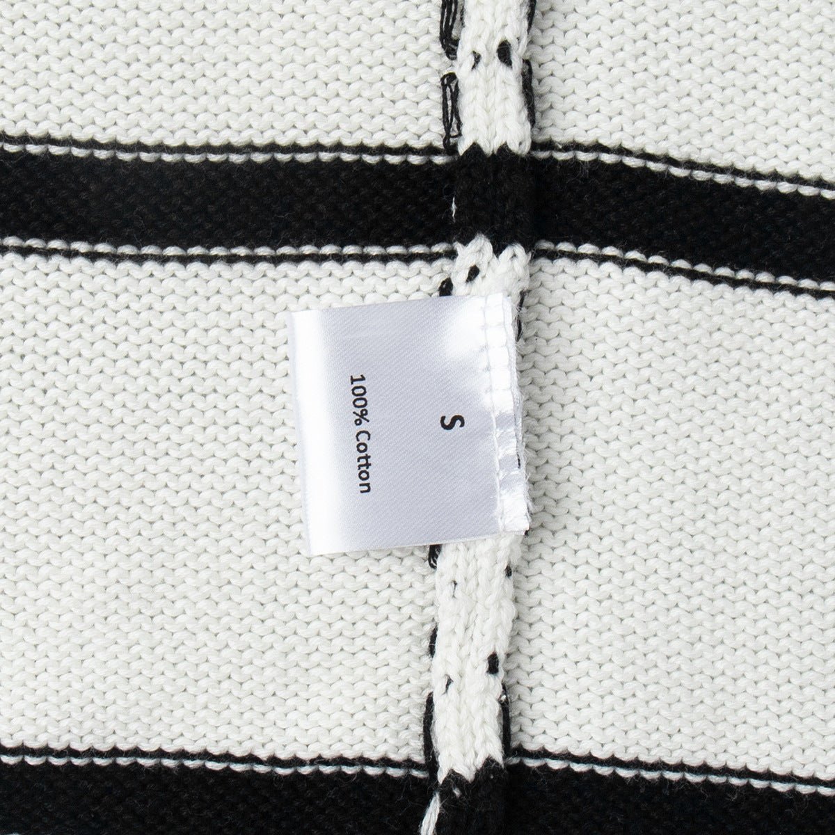 Women’s Cotton Color - Block Cardigan | Loose V - Neck Knit Sweater | Japanese Casual Style | Summer 2025 - Negative Apparel