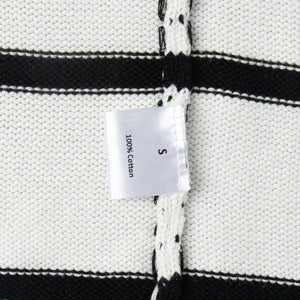 Women’s Cotton Color - Block Cardigan | Loose V - Neck Knit Sweater | Japanese Casual Style | Summer 2025 - Negative Apparel