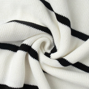 Women’s Cotton Color - Block Cardigan | Loose V - Neck Knit Sweater | Japanese Casual Style | Summer 2025 - Negative Apparel