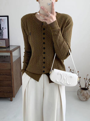 Women’s Embroidered Andy Velvet Cardigan – Soft Gentle Wind Style FD - Negative Apparel