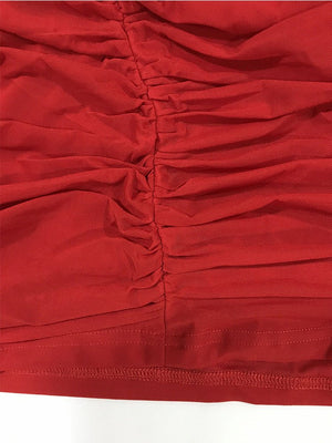 Women's evening dress banquet exclusive tube top pleated slim fishbone waist dress - Negative Apparel