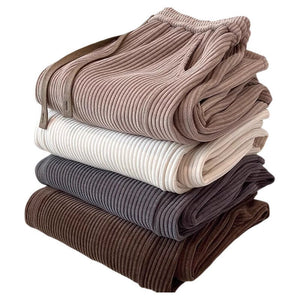 Women’s High - Waist Straight Casual Pants – Japanese & Korean Style, Wide - Leg Comfort | Autumn 2025 Collection - Negative Apparel