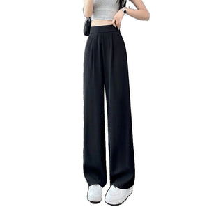 Women’s High - Waist Straight - Leg Dress Pants | Yarn - Dyed Street Style Trousers - Negative Apparel