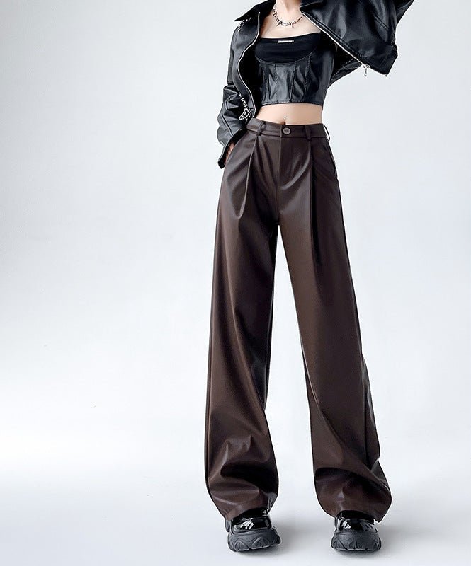 Women’s High - Waist Wide - Leg Pants – Japanese & Korean Loose Casual Trousers - Negative Apparel