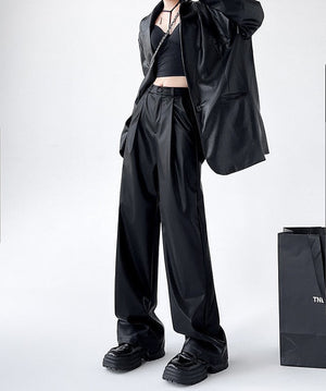 Women’s High - Waist Wide - Leg Pants – Japanese & Korean Loose Casual Trousers - Negative Apparel