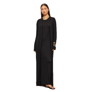 Women’s Knit Two - Piece Skirt Set | Solid Color Casual Suit | Autumn 2025 Collection - Negative Apparel