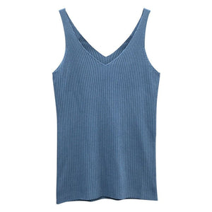 Women’s Knitted Viscose Slim - Fit Sling Top – Elegant Commuter Style - Negative Apparel