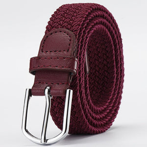 Women's Korean style fashion elastic elastic braided belt unisex student versatile decorative belt - Negative Apparel