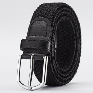 Women's Korean style fashion elastic elastic braided belt unisex student versatile decorative belt - Negative Apparel