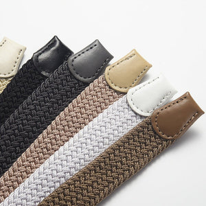 Women's Korean style fashion elastic elastic braided belt unisex student versatile decorative belt - Negative Apparel