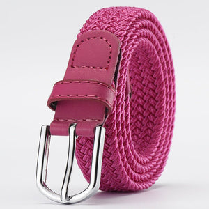 Women's Korean style fashion elastic elastic braided belt unisex student versatile decorative belt - Negative Apparel
