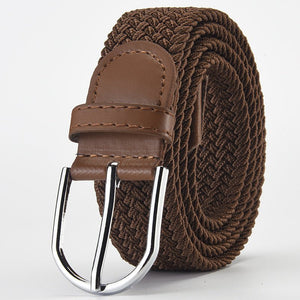 Women's Korean style fashion elastic elastic braided belt unisex student versatile decorative belt - Negative Apparel