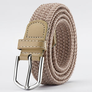 Women's Korean style fashion elastic elastic braided belt unisex student versatile decorative belt - Negative Apparel