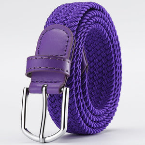 Women's Korean style fashion elastic elastic braided belt unisex student versatile decorative belt - Negative Apparel