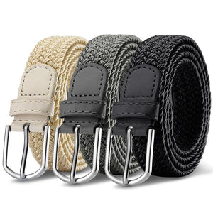 Women's Korean style fashion elastic elastic braided belt unisex student versatile decorative belt - Negative Apparel