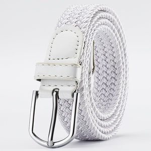 Women's Korean style fashion elastic elastic braided belt unisex student versatile decorative belt - Negative Apparel