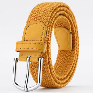 Women's Korean style fashion elastic elastic braided belt unisex student versatile decorative belt - Negative Apparel