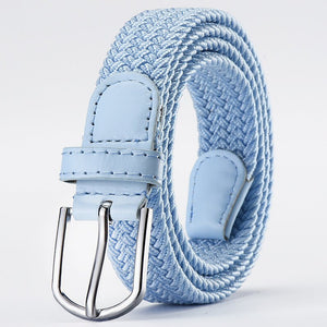 Women's Korean style fashion elastic elastic braided belt unisex student versatile decorative belt - Negative Apparel