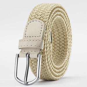 Women's Korean style fashion elastic elastic braided belt unisex student versatile decorative belt - Negative Apparel