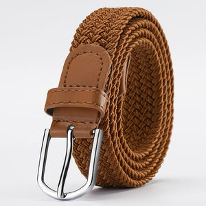 Women's Korean style fashion elastic elastic braided belt unisex student versatile decorative belt - Negative Apparel