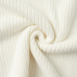 Women’s Loose Knit Sweater | Lantern Sleeve Pullover | Acrylic Cotton Korean Casual Top | Thick Round Neck Sweater Summer 2025 - Negative Apparel