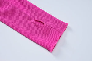 Women's new fashion simple solid color back strap waist dress - Negative Apparel