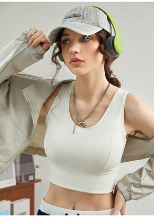 Women’s Nylon Mesh Pullover Top – High Elastic Short - Length Gauze Shirt for Spring 2025, Japanese & Korean Casual Style - Negative Apparel