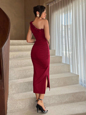 Women's One Shoulder Sleeveless Bodycon Dress - Negative Apparel