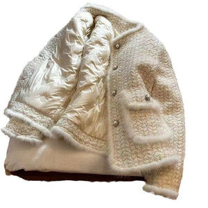 Women’s Padded Crew Neck Jacket – Thick Winter Casual Korean Style, Winter 2025 Collection - Negative Apparel