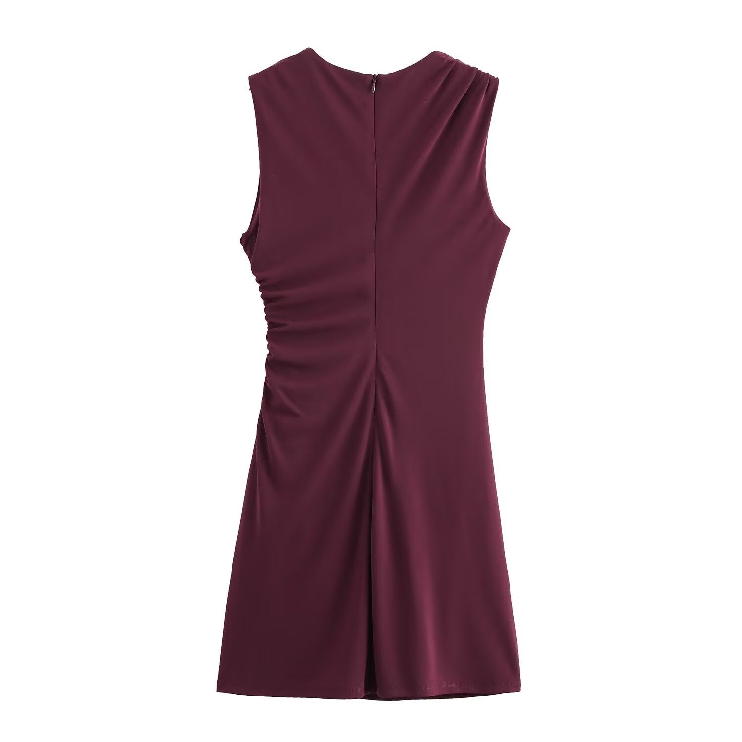 Women's Pleated Short Dress - European Style A - Line Dress - Negative Apparel