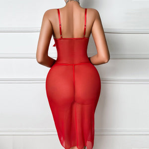 Women’s Red Polyester Role - Playing Costume | Autumn 2025 Three - Point Outfit - Negative Apparel