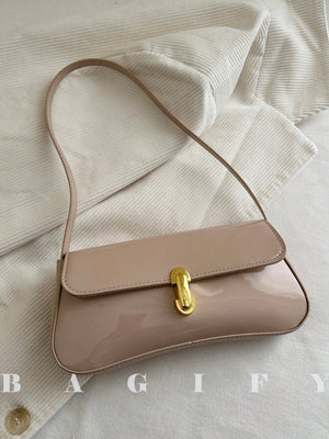 Women's Retro Faux Leather Flap Underarm Shoulder Bag, Suitable For Dates, Outings, Parties And Other Occasions FD - Negative Apparel