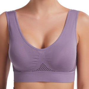 Women’s Seamless Sports Bra – Breathable, Shockproof, Moisture - Wicking, Full Cup, No Steel Ring - Negative Apparel