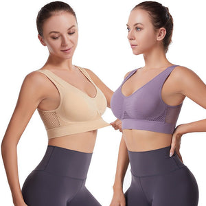 Women’s Seamless Sports Bra – Breathable, Shockproof, Moisture - Wicking, Full Cup, No Steel Ring - Negative Apparel