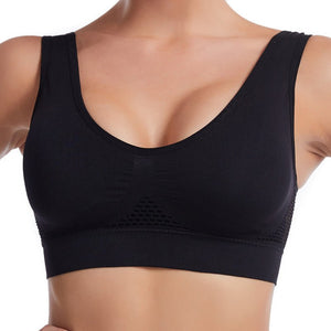 Women’s Seamless Sports Bra – Breathable, Shockproof, Moisture - Wicking, Full Cup, No Steel Ring - Negative Apparel