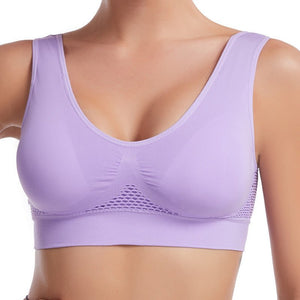 Women’s Seamless Sports Bra – Breathable, Shockproof, Moisture - Wicking, Full Cup, No Steel Ring - Negative Apparel