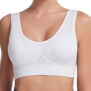 Women’s Seamless Sports Bra – Breathable, Shockproof, Moisture - Wicking, Full Cup, No Steel Ring - Negative Apparel