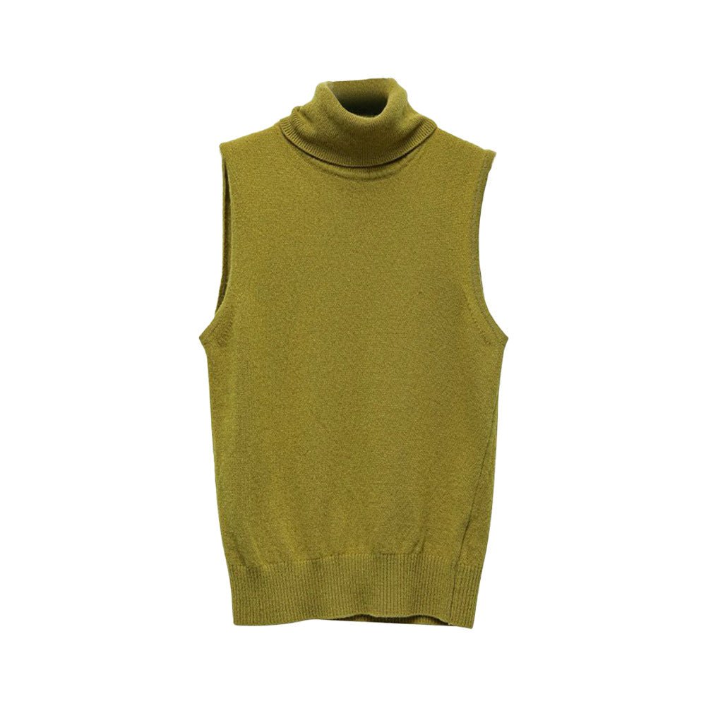 Women’s Sleeveless Slim Fit Top | Minimalist Solid Color Viscose Tank | Korean Casual Style | Autumn 2025 Fashion - Negative Apparel