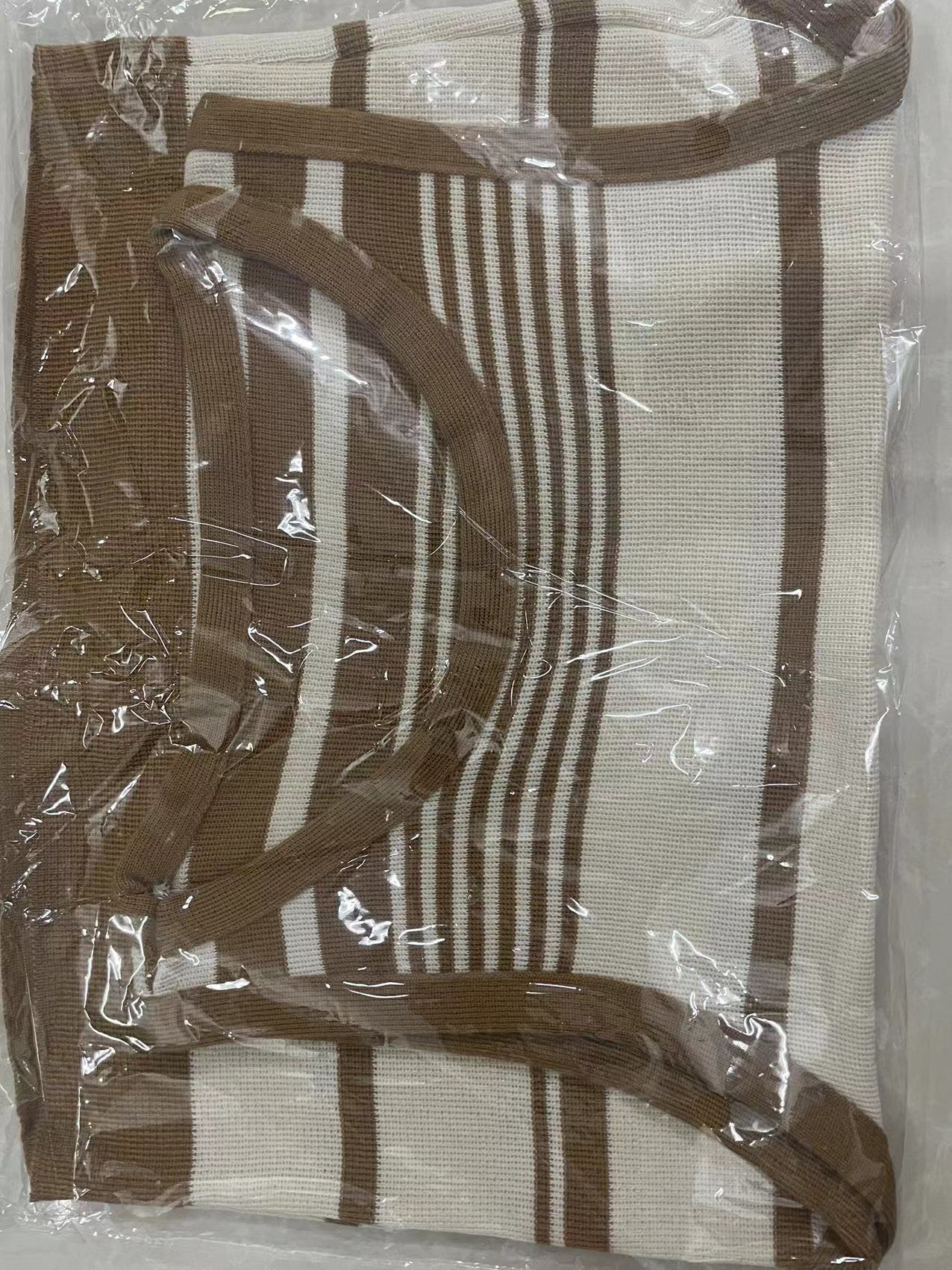 Women’s Sleeveless Striped Knit Sweater | Contrasting Colors Casual Top - Negative Apparel