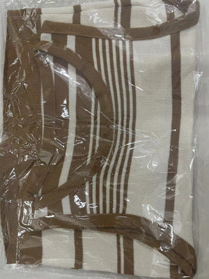 Women’s Sleeveless Striped Knit Sweater | Contrasting Colors Casual Top - Negative Apparel