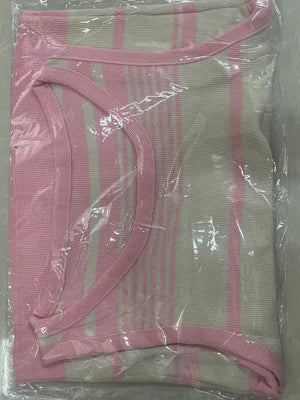 Women’s Sleeveless Striped Knit Sweater | Contrasting Colors Casual Top - Negative Apparel