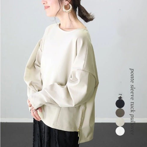 Women’s Slim Fit Pullover Sweater – Elegant Round Neck Knit Top | Commuter Urban Style (Autumn 2025 Collection) - Negative Apparel